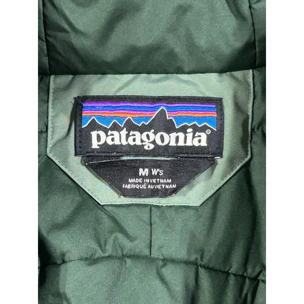 Patagonia Womens Hemlock Green Insulated Powder Town Jacket Snowboard Sz M 3049 - Picture 7 of 14